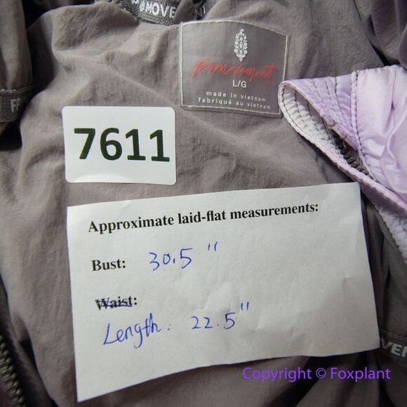 New! Free People Movement In A Bubble Shine Jacket, size L - Picture 14 of 16